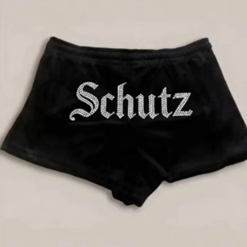 

Европейско-американские хип-хоп шорты в стиле Y2K Harajuku: модные, ретро, облегающие, с буквенным принтом, для создания дерзкого и стильного образа