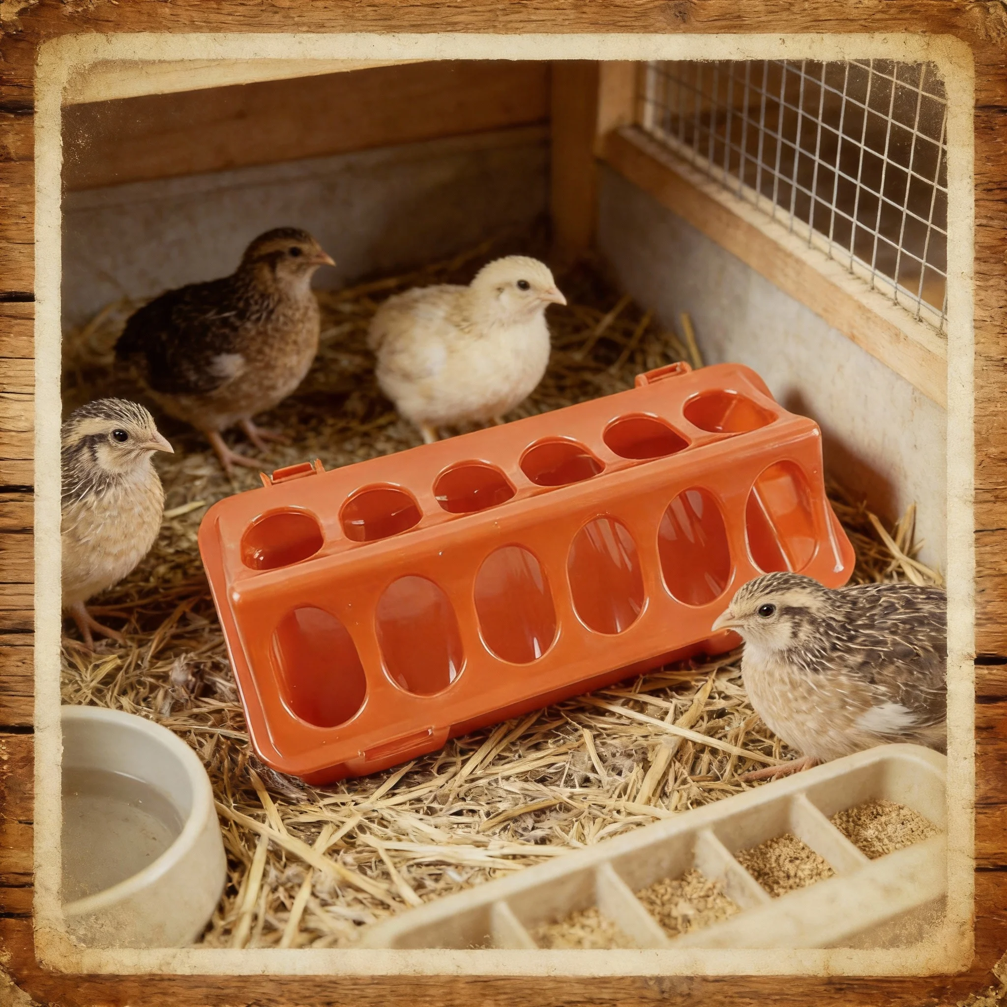 1/2/3PCS Rudin Chicken Feeder Automatic Water Feeder For Chicks, Quails, And Chicks Feed Box Automatic Feeder Supplies
