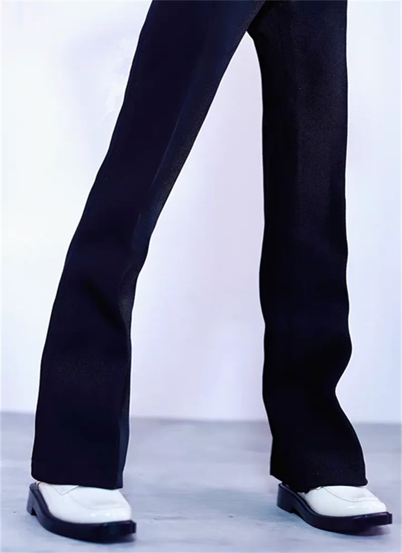Roupas de boneca bjd são adequadas para tamanhos 1/4 1/3 68 70 id75 calças largas pretas calças compridas calças de terno calças de reparo de pernas calças masculinas