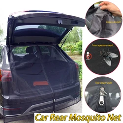 Car Rear Mosquito Net Self-driving Supplies Outdoor Camping SUV Trunk Tailgate Privacy Curtain Breathable Insect-proof Mesh