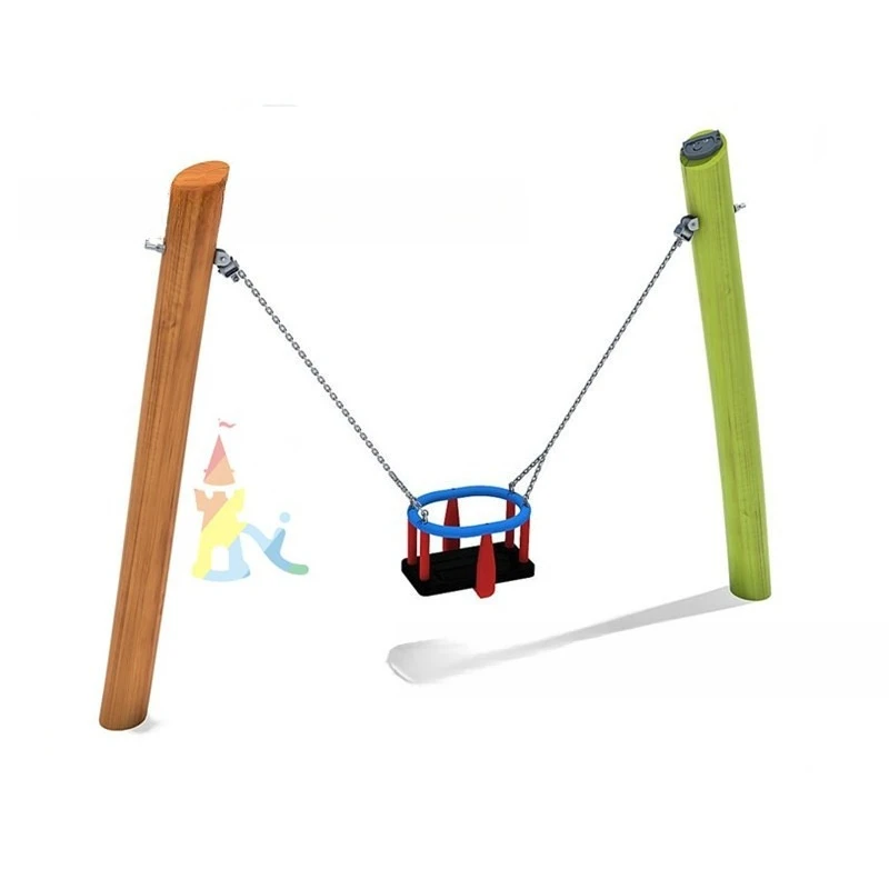 

Wooden baby swing