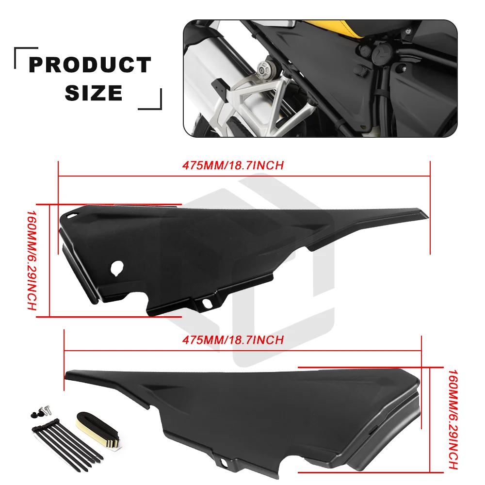 For BMW R1200GS R1250GS ADV Waterbird Modification Part Side Frame Protection Cover For R 1200 1250 GS Motorcycle Accessories