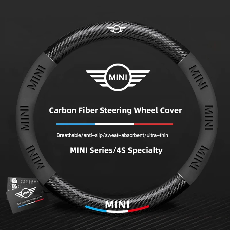 

Кожаный чехол на руль Mini Badge для стайлинга автомобиля Mini Cooper JCW Works R56 R50 F54 F55 F56 F57 F60 R52 R53 R55 R58 R57