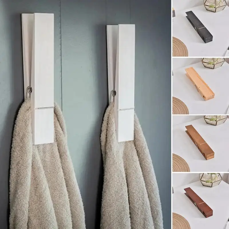 

Giant Wooden Clothespins Bathroom Bedroom Towel Quilt Blanket Holder Giant Clothes Clip Sturdy Large Wood Clips Rack Giant Clamp