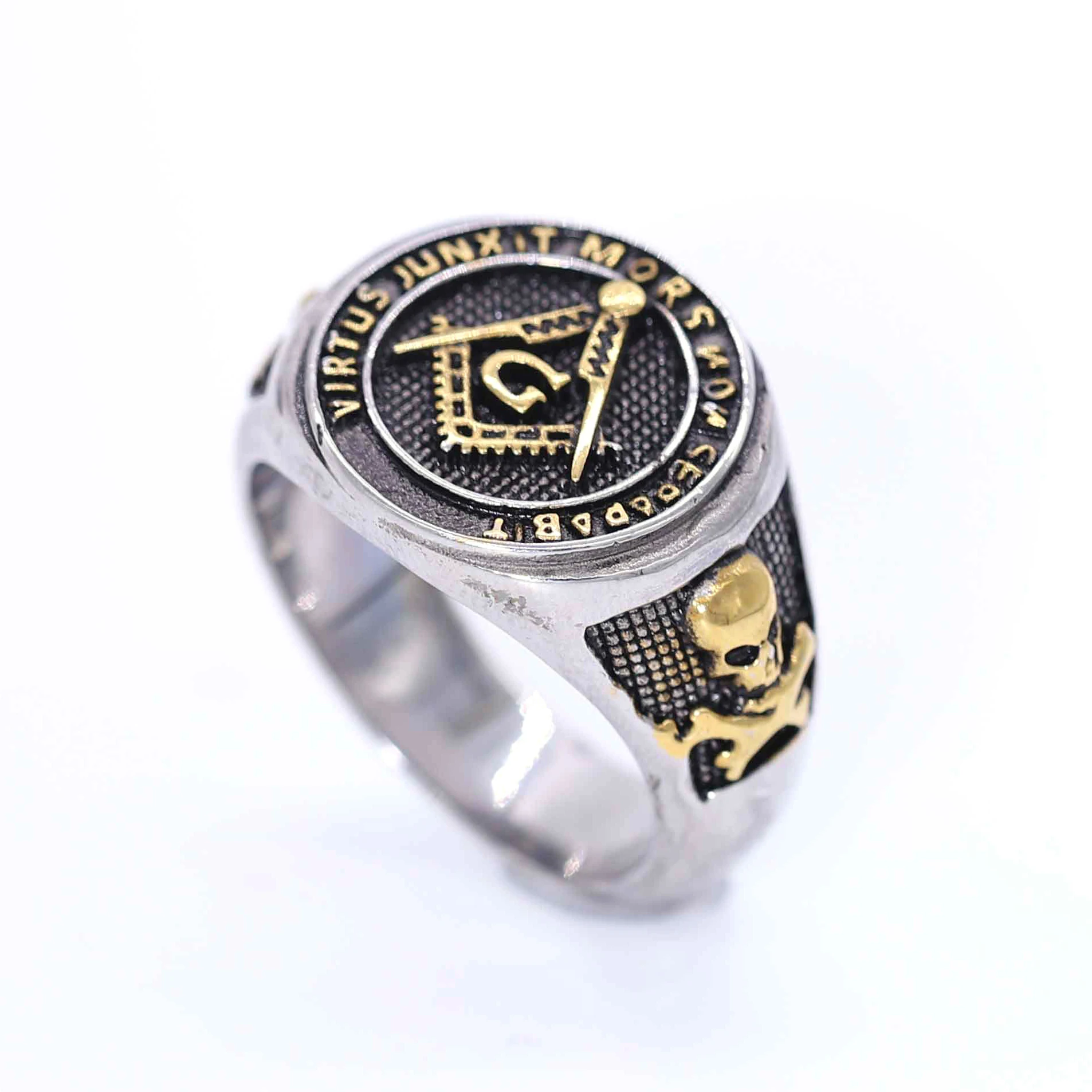 

Wholesale Western Fashion Jewelry Stainless Steel Religious Faith Rings For Men