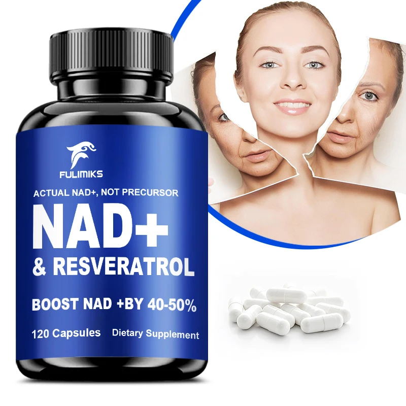 Holucks NAD Supplements, Supplements with Resveratrol + Vitamin B3, Nad Plus Boost Supplements - Supports Cellular Health