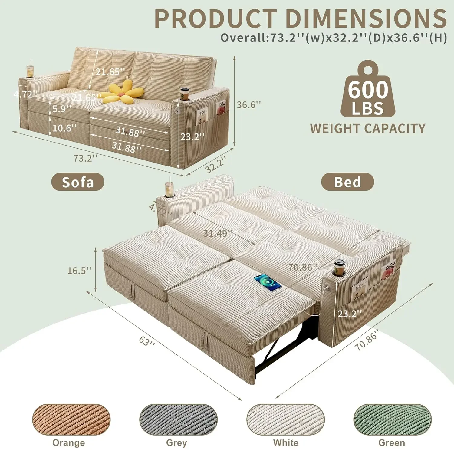 Thumbnail 3 - #5 Best Convertible Sofa Beds to Buy In 2026
