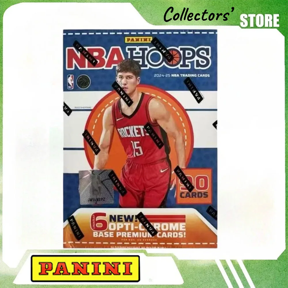 Panini 2024‑2025 NBA Hoops Basketball Blaster Trading Card Box, Factory Sealed Opti‑Chrome Parallel Rookie Hobby Collector Gift