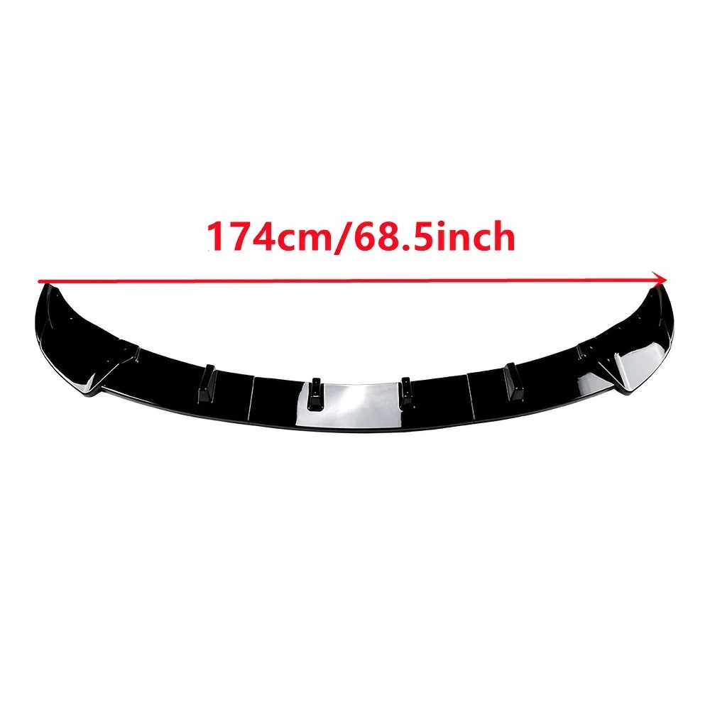 Front Bumper Spoiler Lip Lower Splitter ABS For BMW 5 Series F10 F11 Pre-facelift 2011-2014 Standard Version Body Kits Tuning