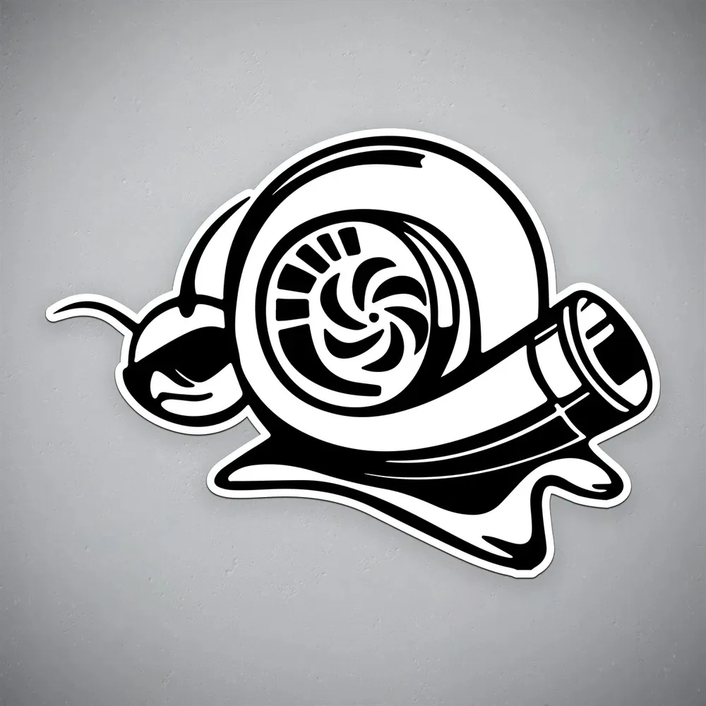 

Vinyl car stickers "Turbo Snail" for Laptop Book Water Bottle Fridge Guitar Motorcycle Helmet ToolBox Door PC Boat