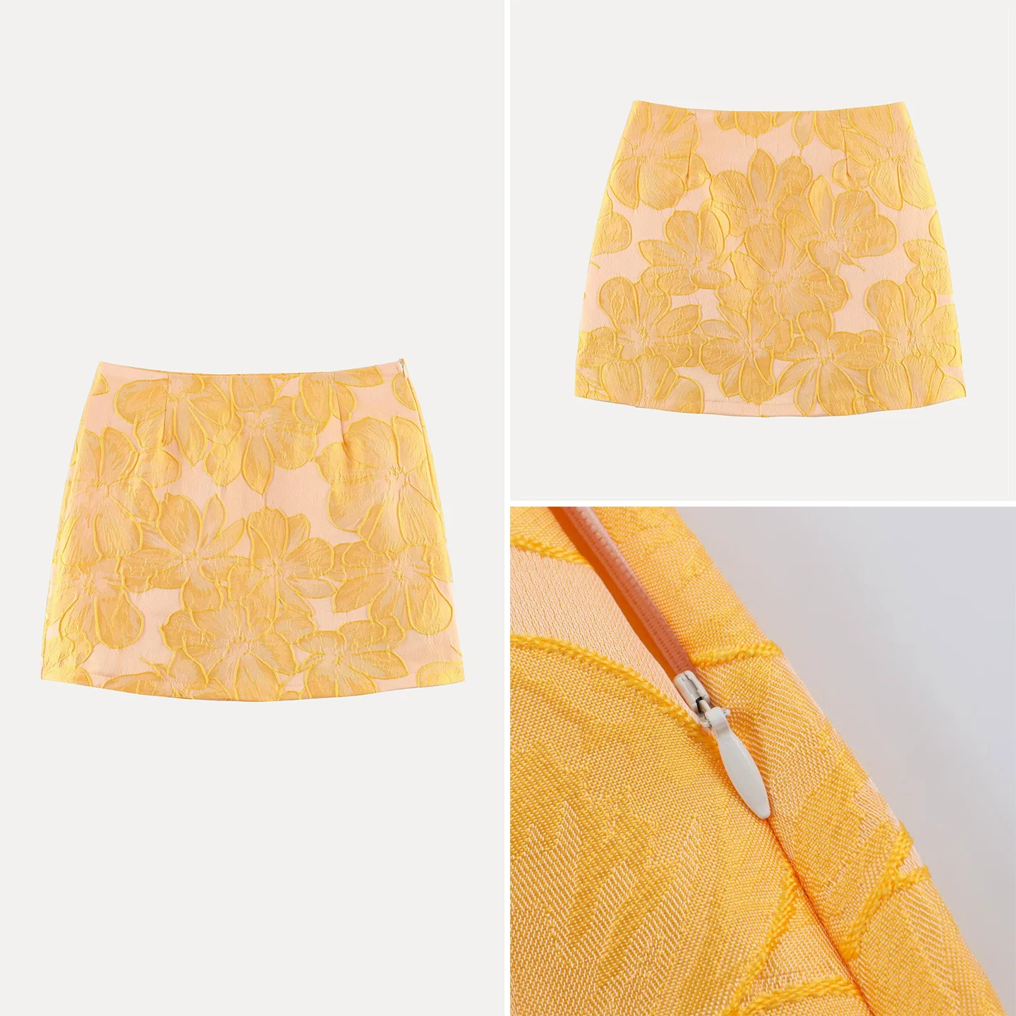 Fashionable Soft 3D Embroidery Slimming A-Line  Skirt Women's Autumn Wear Standard Fit Half-length Elegant Draped Skirts
