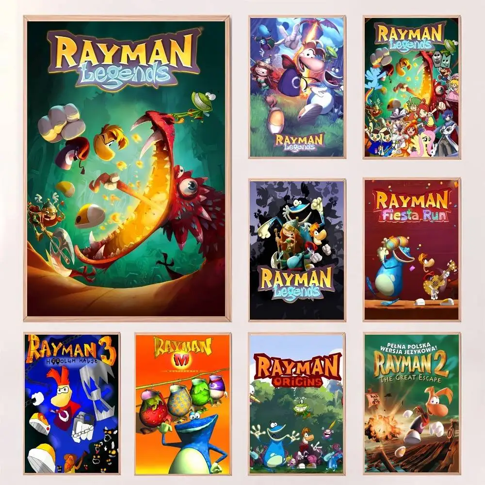 Rayman Legends أنيمي المشارك طباعة لغرفة النوم غرفة المعيشة ديكور المنزل اللوحة جدار الفن HD صورة جدارية