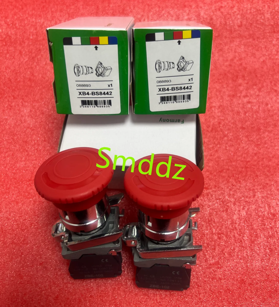 2 Pieces, XB4 Emergency Stop Button, ZB4BS54, ZB4BS844, XB4BS8442, XB4BS8444, XB4BS8445, XB4BS542, XB4BS544, XB4BS545