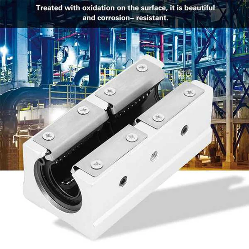 

AT44-4PCS SBR20LUU 20Mm Aluminum Alloy Linear Motion Ball Bearing Pillow Block Open Linear Bearing Slide Block Slide Bushing