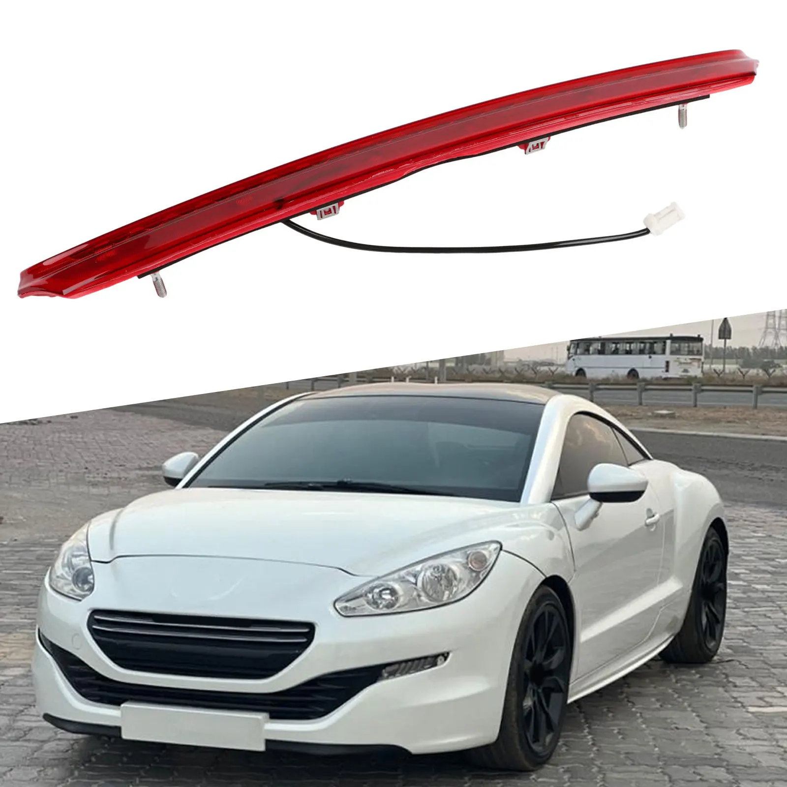 High Level Lamp Third Brake Light Rear Brake Replacement Quick Installation Wear-resistant Non-deformable For RCZ 2010-2015