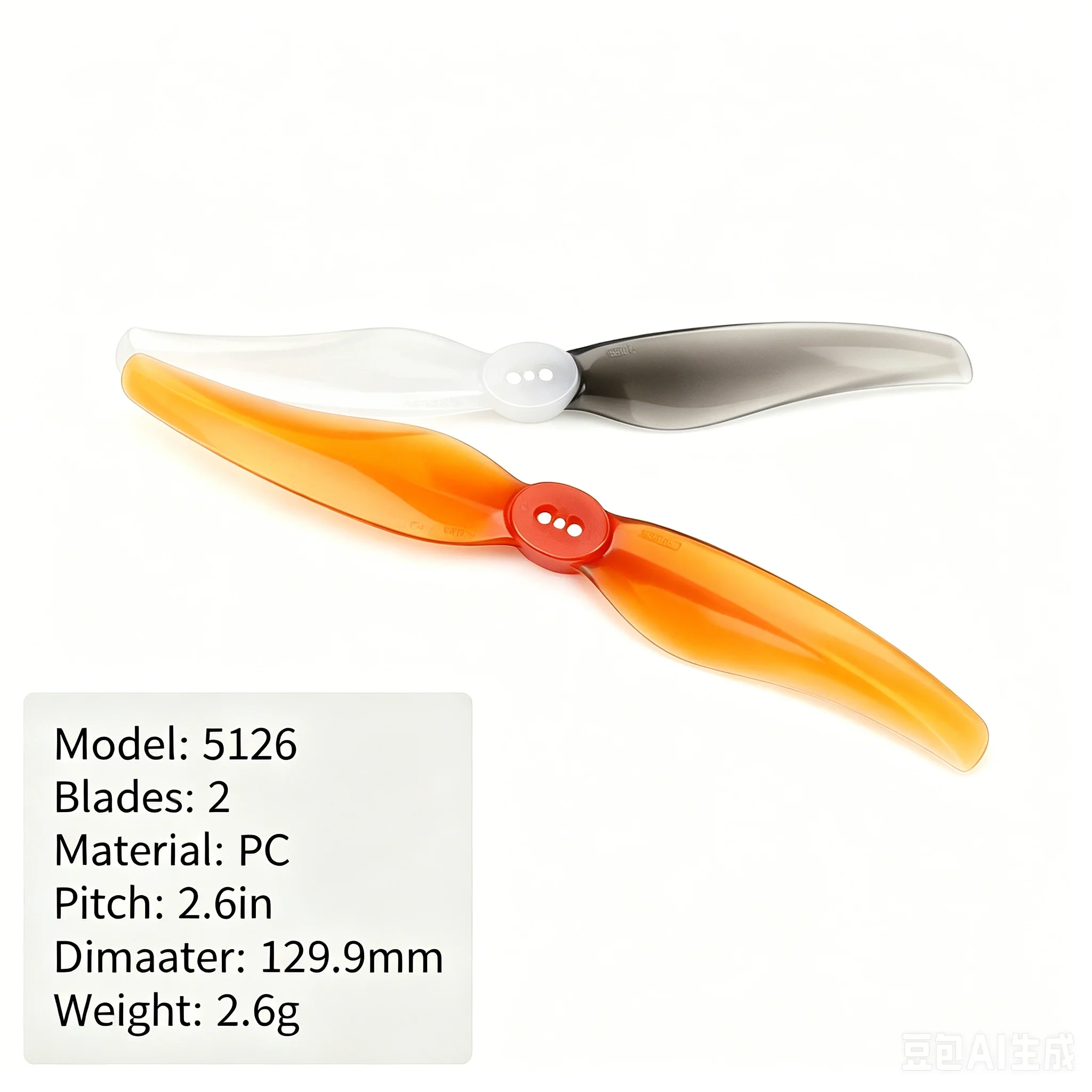 NEW 6-16Pairs /12-32pcs Gemfan 5126Propeller 5 inch 2 Blade CW CCW Props High Efficiency RC Helicopter FPV Accessory Spare Parts view 2
