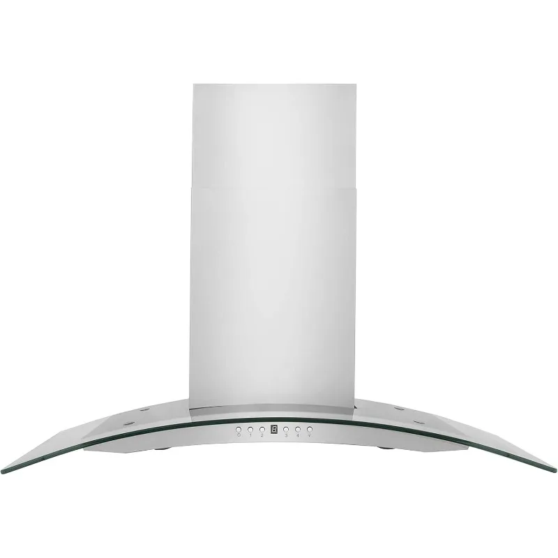 ZLINE شفاط تثبيت على الحائط بفتحة تهوية قابلة للتحويل مقاس 30 بوصة من الفولاذ المقاوم للصدأ والزجاج (KN4-30)