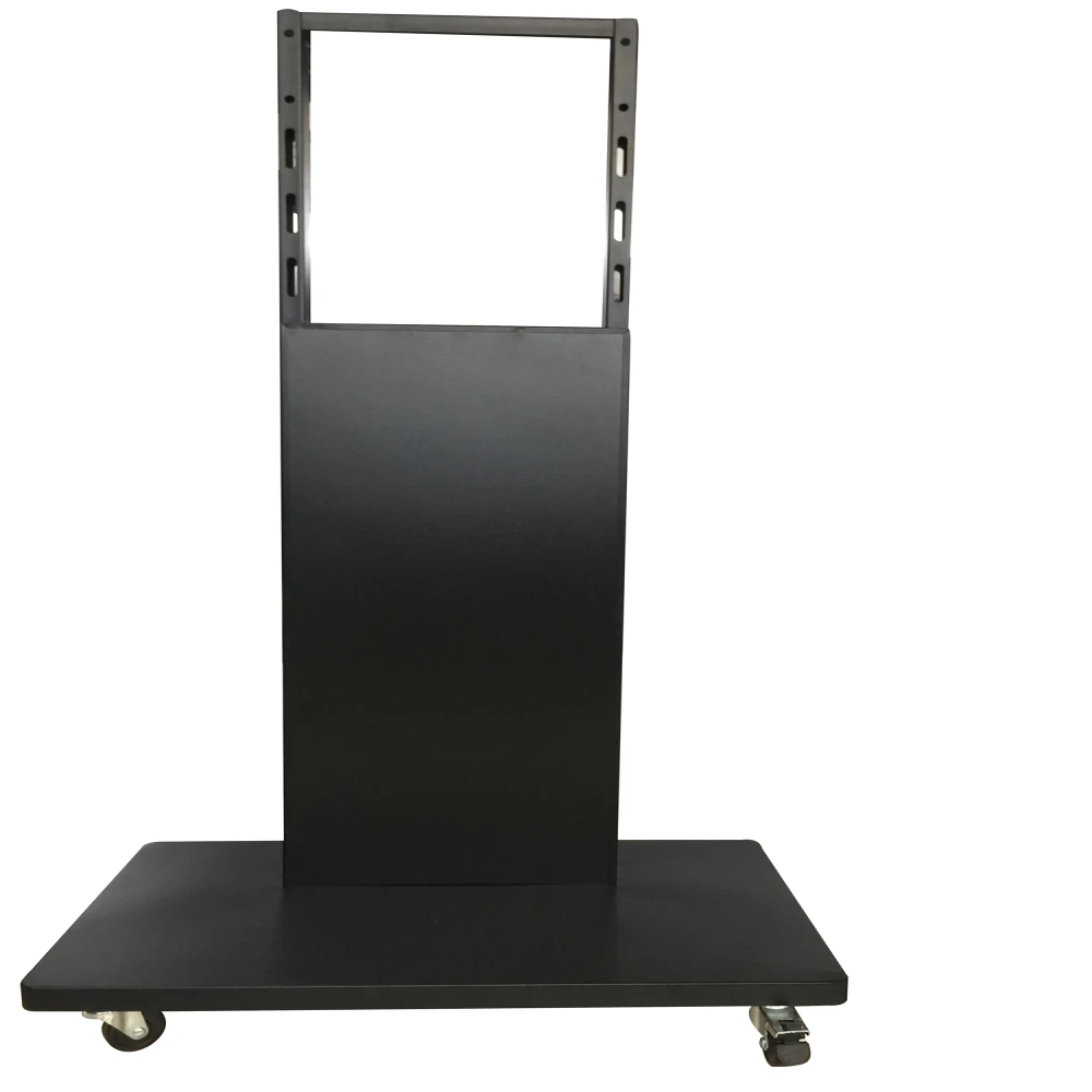 Flooring Mobile Rotating Advertising Metal Board Stand With Wheels TV player Frame Hanging Rack For Meeting Room