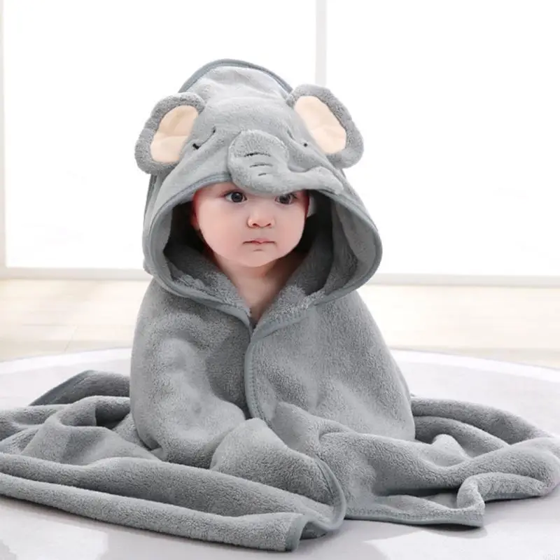 

Q22D Cartoon Kids Bathrobe Cloobe Cloak Bab