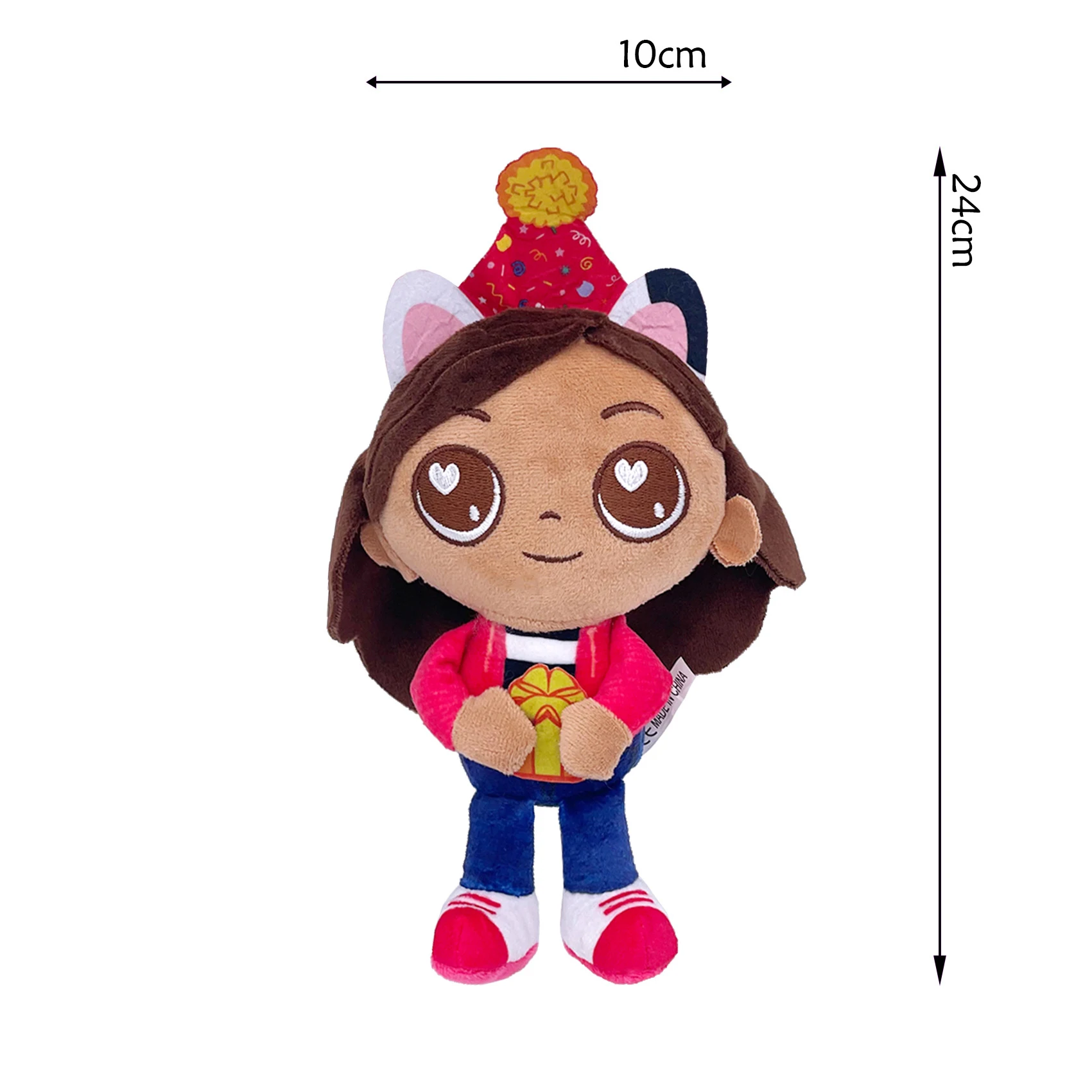 Nieuwe Gabby poppenhuis knuffel Gabby pop zeemeermin kat bruinharig meisje knuffeldier knuffel voor kind kerstcadeau ﻿