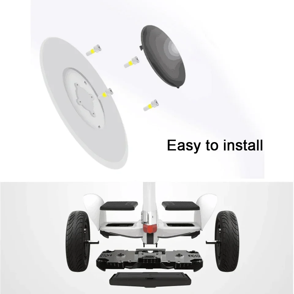 1 Pair Wheel Hub Covers Seat Cushion Kit Self‑Balancing Electric Scooter Replacement Parts for Ninebot Mini Pro