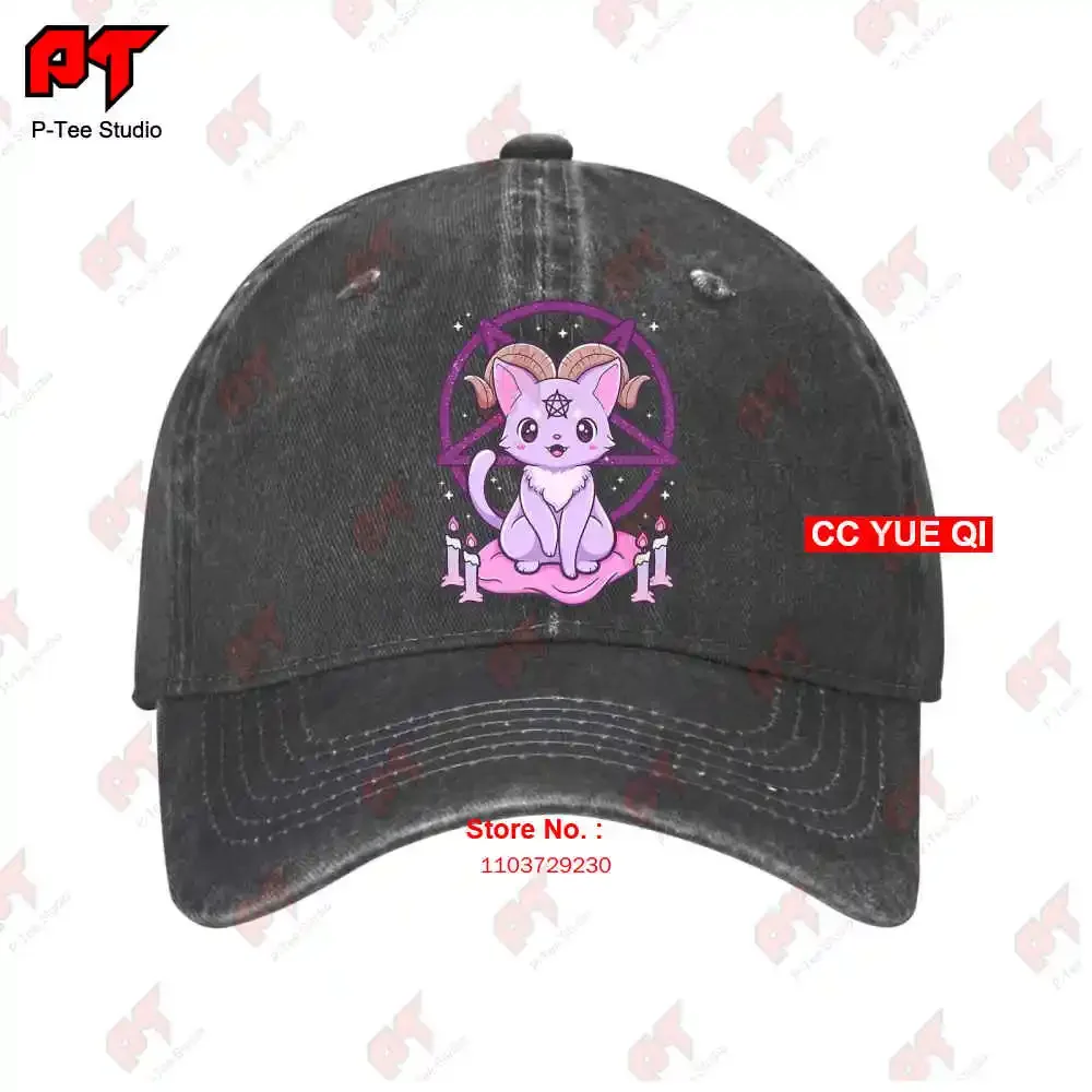 Kawaii Pastel Goth Krampus Cute Creepy Gothic Baseball Caps Truck Cap RJ3M