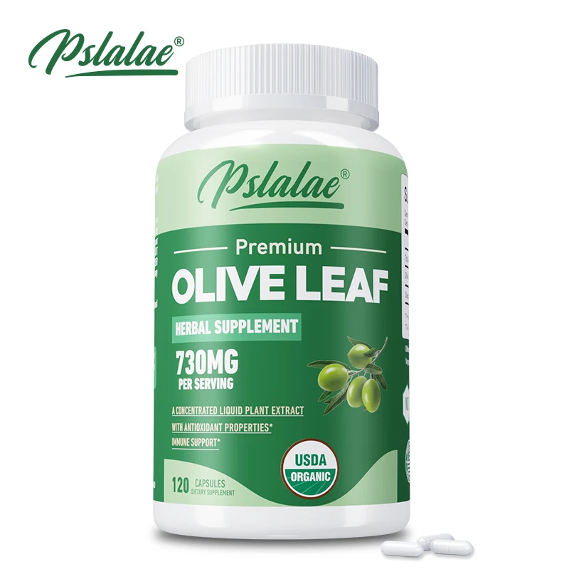 

Olive Leaf Capsules 730mg - Immune Support, Cardiovascular Health, Antioxidant