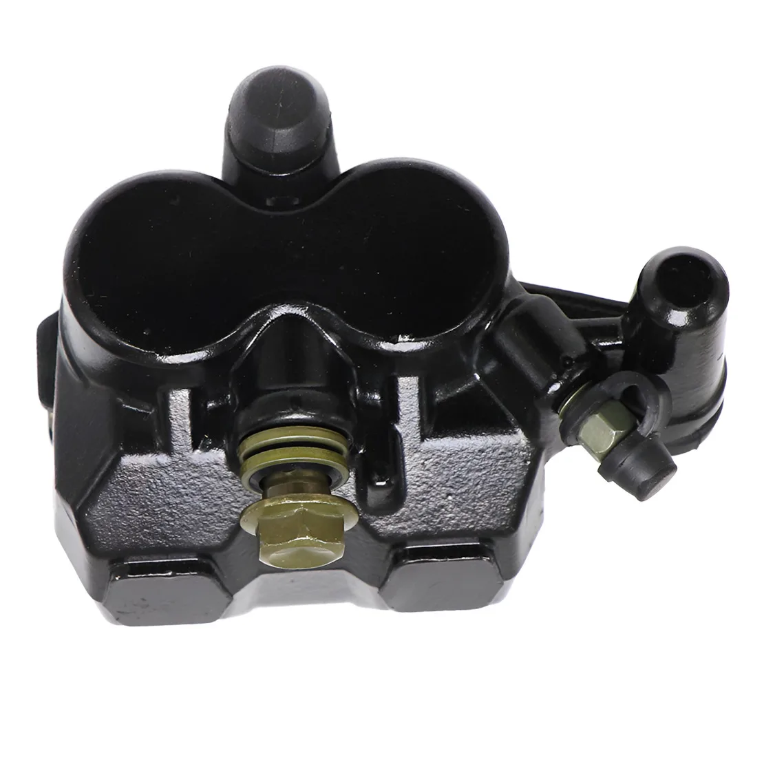 

Передний левый тормозной суппорт для мотоцикла с главным тормозным цилиндром и тормозными колодками из алюминиевого сплава