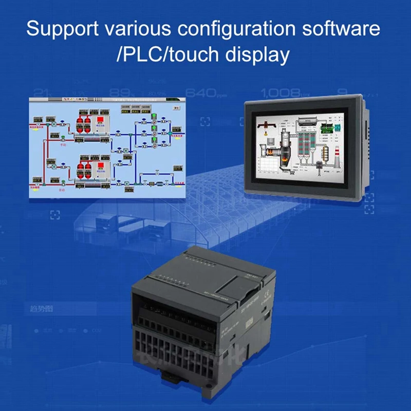 MA01-AACX2220 RS485 2DI + 2AI + 2DO โมดูลเครือข่าย RTU rtui/O Modbus พอร์ตอนุกรมสำหรับ PLC/หน้าจอสัมผัส2สวิตช์เอาต์พุต