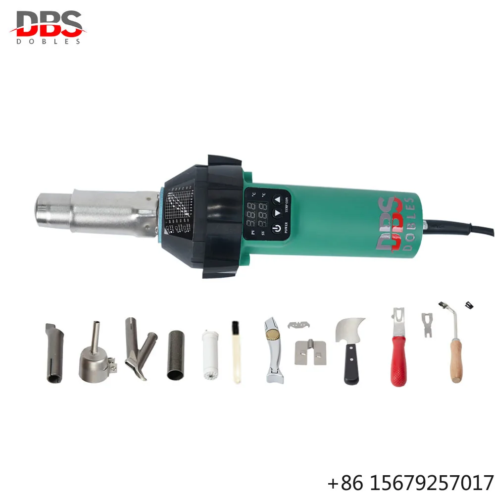 DOBLSE DBS310D  Hot Air Gun With Digital Display PP PE PVC Plastic Welding Gun 1600W Hot Air Gun for Welding Flooring