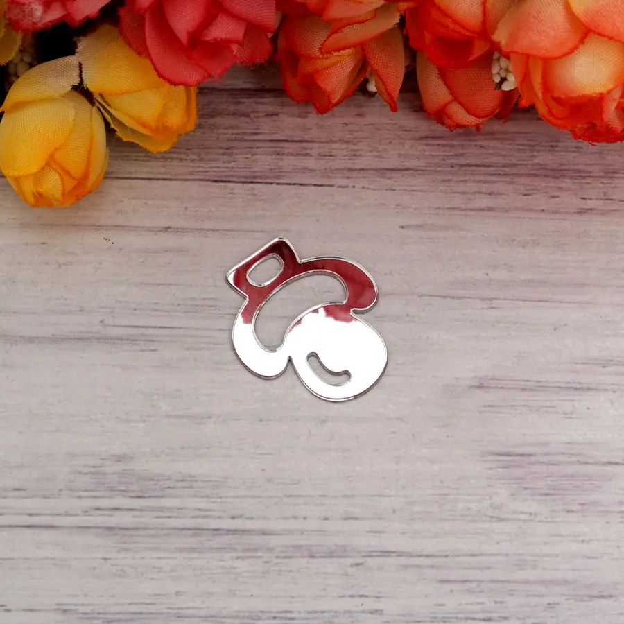 

Small Pacifier Acrylic Mirror Stickers Kids Room Children Birthday Gifts Decoration Gender Reveal 3D Party Decor