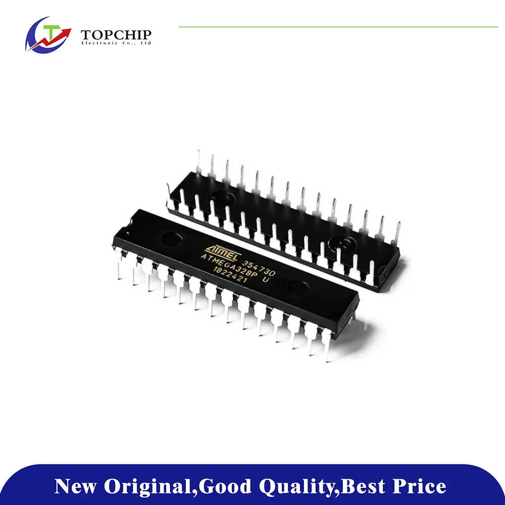 1PCS Original genuine in-line ATMEGA328P ATMEGA328P-PU 8-bit microcontroller AVR 32K flash memory DIP-28