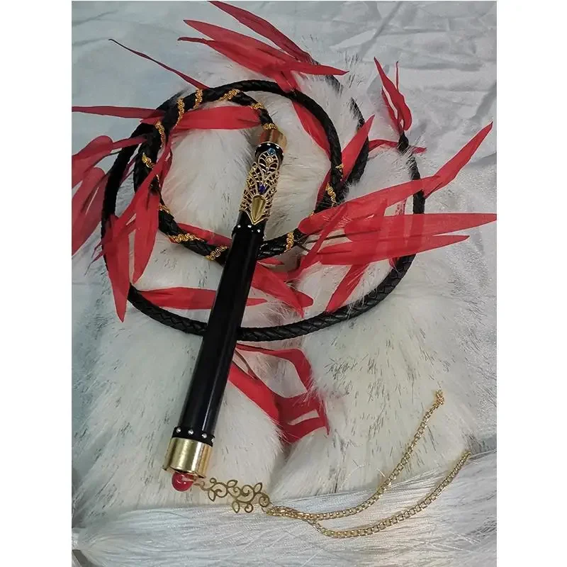 Handgemaakte Chinese Roman Erha En Zijn Witte Shizun Cat Cosplay Rekwisieten Chu Wanning Weapon Whip Tian Wen Kostuum Accessoire