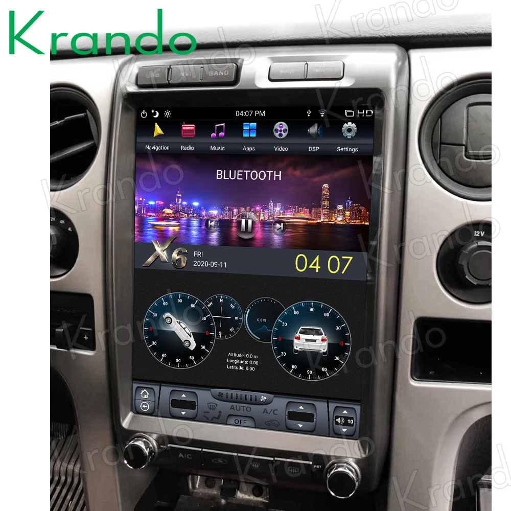 Krando 13 ''Telsa راديو السيارة Carplay أندرويد راديو السيارات لفورد F150 رابتور 2013-2014 سيارة الوسائط المتعددة لتحديد المواقع 4G autoradio #5
