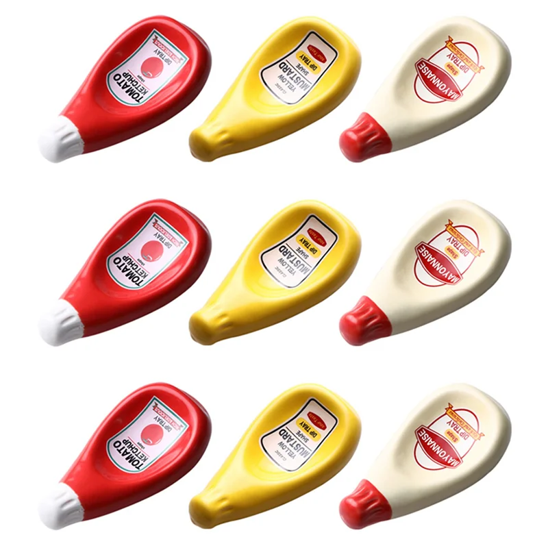 

D9-9 шт. экструдированное блюдо в форме бутылки с томатным соусом, тарелка для соевого соуса, кетчуп, майонез, блюдо для приправ из горчицы - S