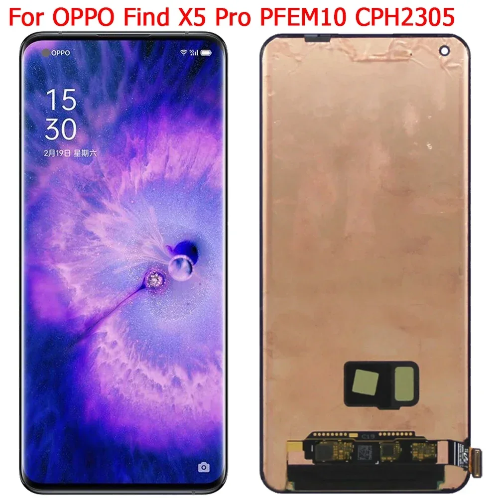 

6.7" OPPO Find X5 Pro LCD Original For OPPO Find X5 Pro CPH2305 PFEM10 Display Touch Screen LCD Digitizer Panel Assembly Parts