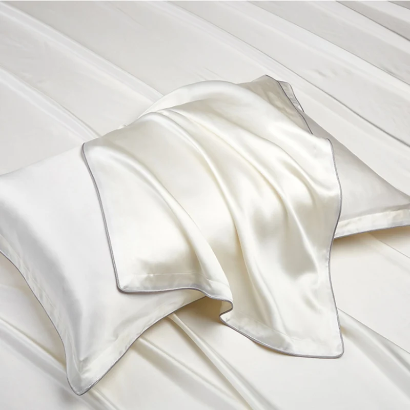 

One Side 100% Mulberry Silk Pillowcases Envelope Pure Silk Pillow Case Pillowcase for Healthy Sleep Multicolor