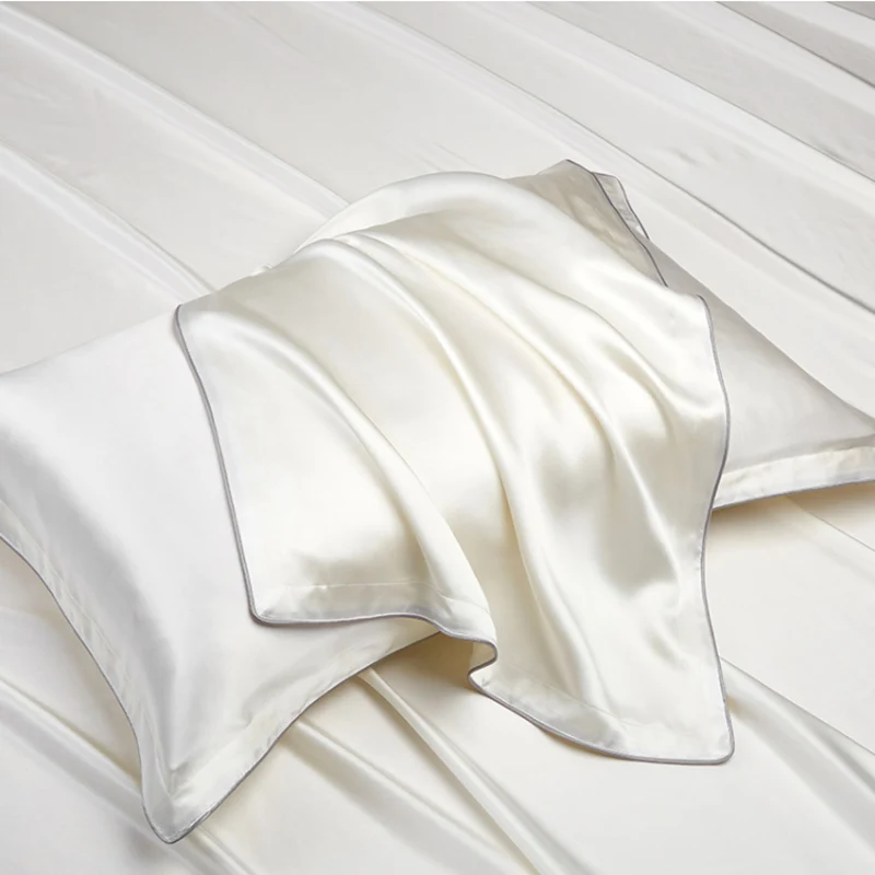 One Side 100% Mulberry Silk Pillowcases Envelope Pure Silk Pillow Case Pillowcase for Healthy Sleep Multicolor