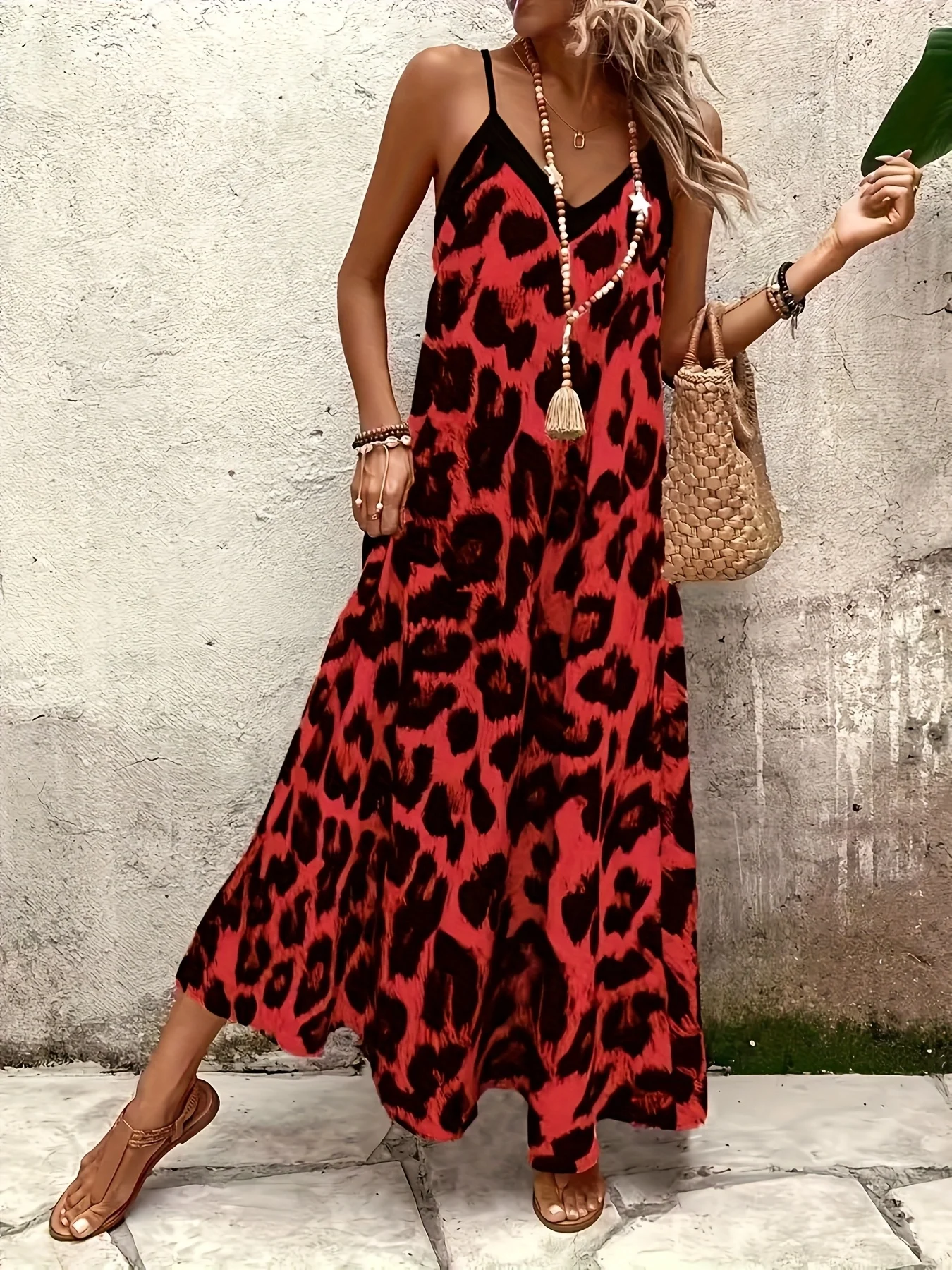 ชุดเดรสชายหาดลายเสือดาวสีแดงสำ - Women Fashion Reddit บทวิจารณ์และราคา