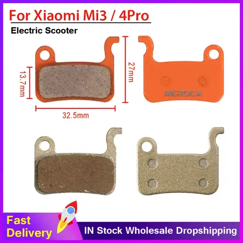 Xtech Hydraulic Disc Brake Pads for Xiaomi Mi3 Electreic Scooter 4 Pro Semi-Metal Ceramic Disc Brake Pads Accessories 1Pairs