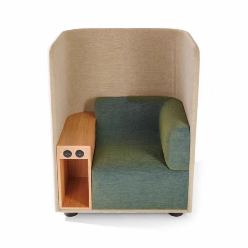 

High back sofa chair with small table board library business negotiation waiting area private space can be