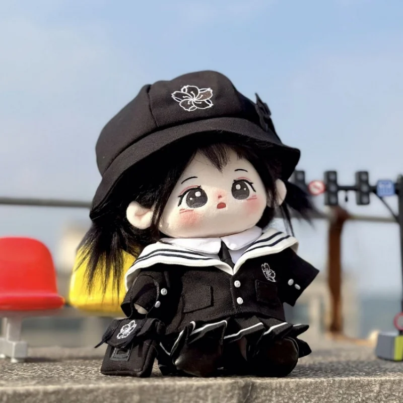 Preppy Style Jk School Uniform Hat Shirt Coat Dress Up Clothes Clothing Outfits Set For 20cm Plush Doll Cosplay Cute Gift