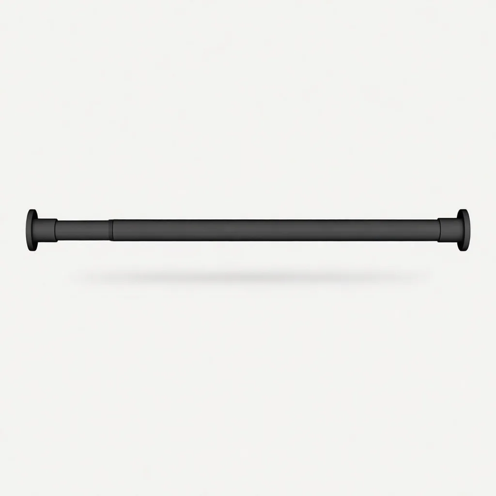 No Drilling Tension Rod Telescopic Curtain Pole Adjustable Shower Rail Wardrobe Closet Hanger Metal Clothes Storage Tool