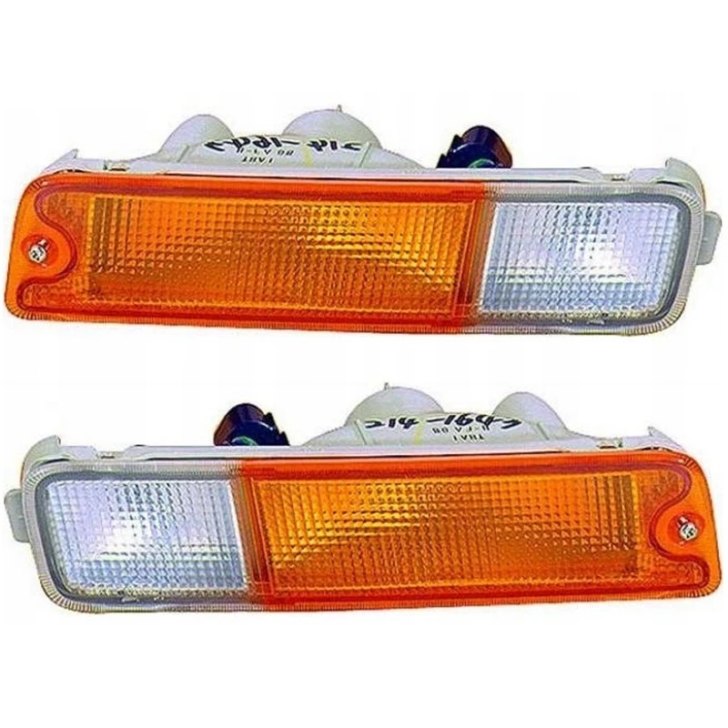 1 Pair Car Front Bumper Fog Light Bar Lamp Indicator Blinker Lights for Triton Ute Series 1 2 3 109133