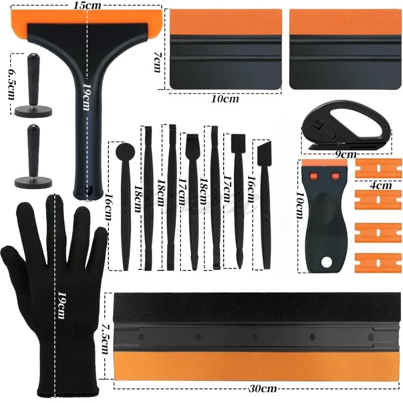 Portable Vinyl Packaging Kit for Cars Window Film Set Car Solar Film Installation Tool