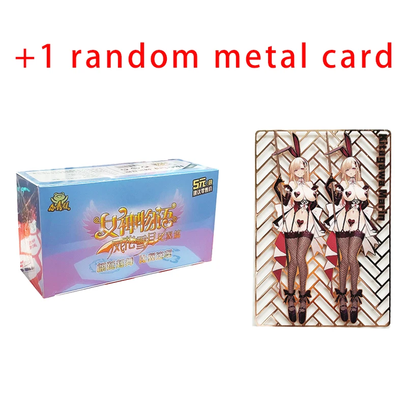 Goddess Story Collection Card Booster Box Metal Anime Games Girl Party Swimsuit Bikini  Doujin Toys And Hobbies Gift