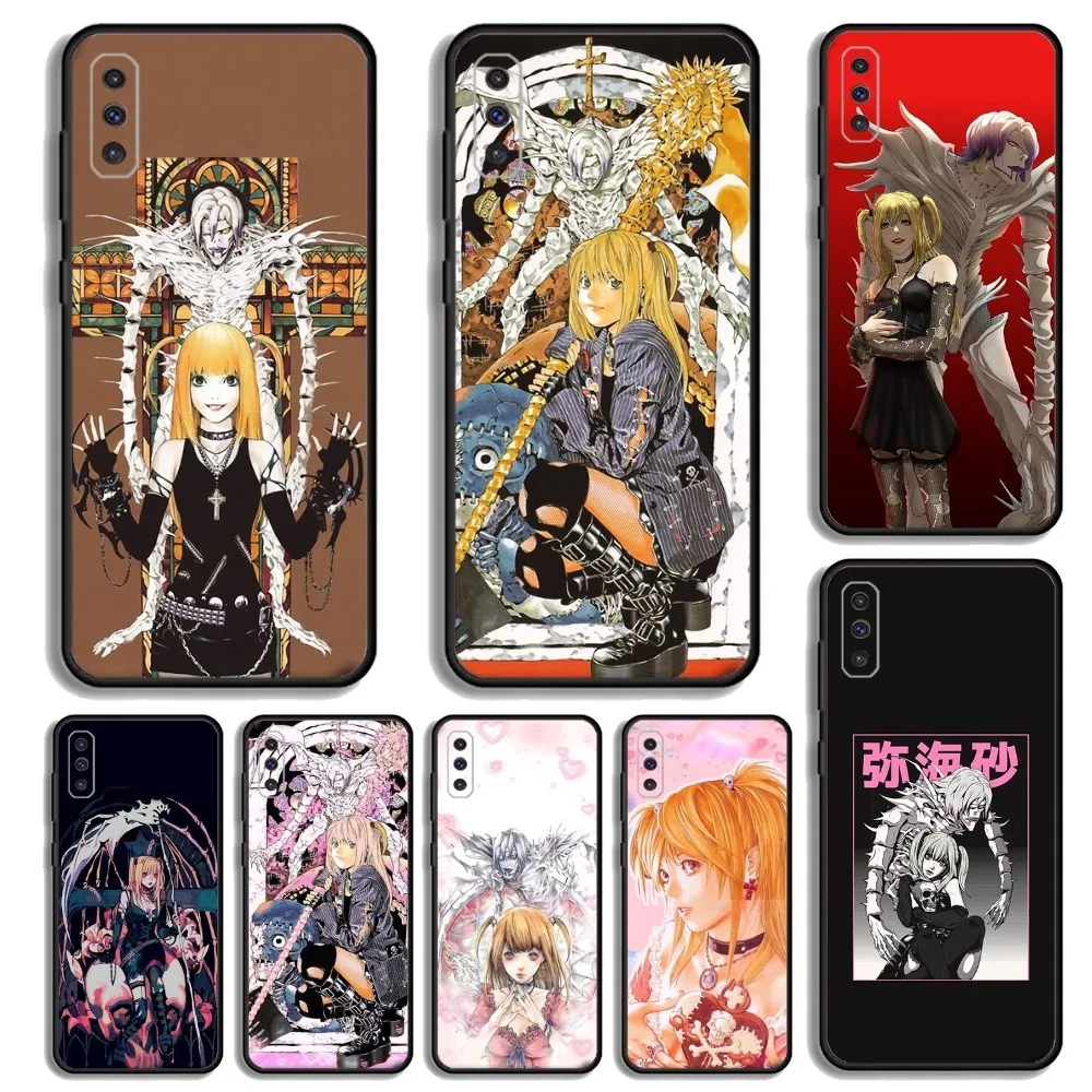 Amane D-Death Misa N-Note Phone Case For Samsung S23,23,22,30,21,10,9,Note20 Ultra,Lite,Ultra,5G,Plus,FE,Black Soft Case