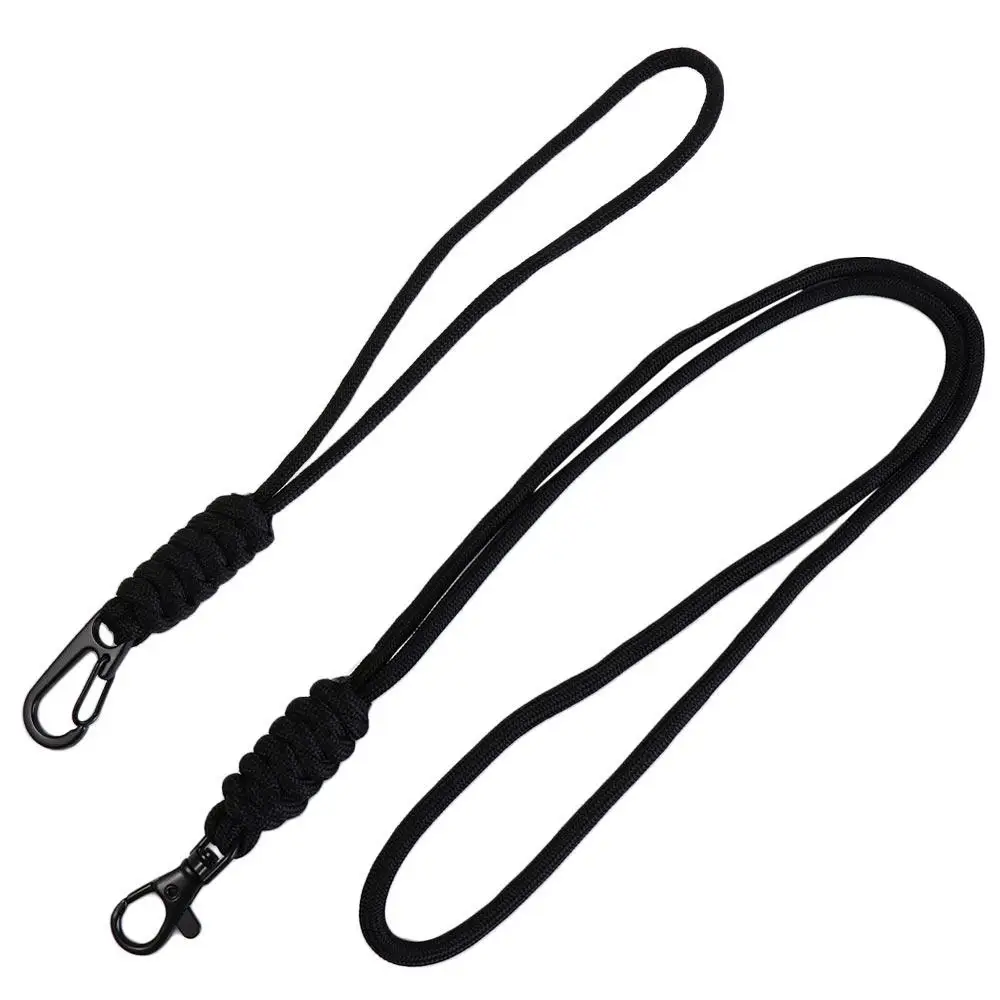 Hanging Rope Backpack Buckle Necklace Lanyard Heavy Duty Lanyard Paracord Lanyard Keychain Lanyard Braided Woven Keychain