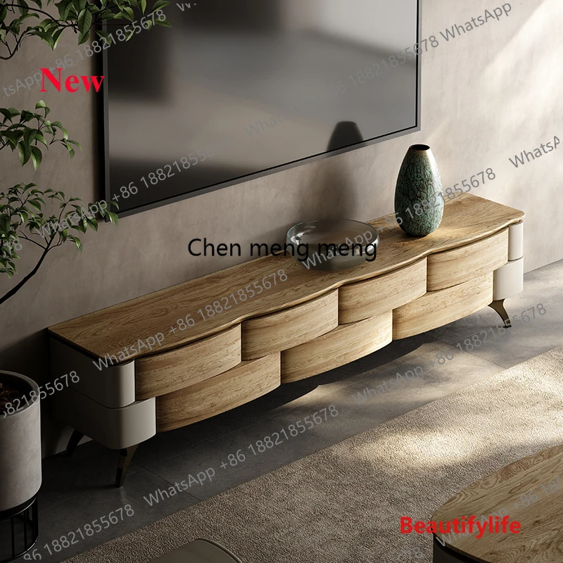 A55 Solid Wood Organizer TV Cabinet Modern Universal Designer Hallway Display Tv Table Living Room Entertainment Muebles Furnitu