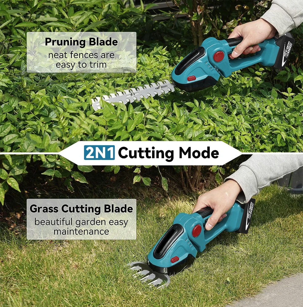 Cordless Electric Hedge Trimmer Lawn Mower Household Shrub Weeding Pruning Mower Garden Tools for Makita 18V Battery